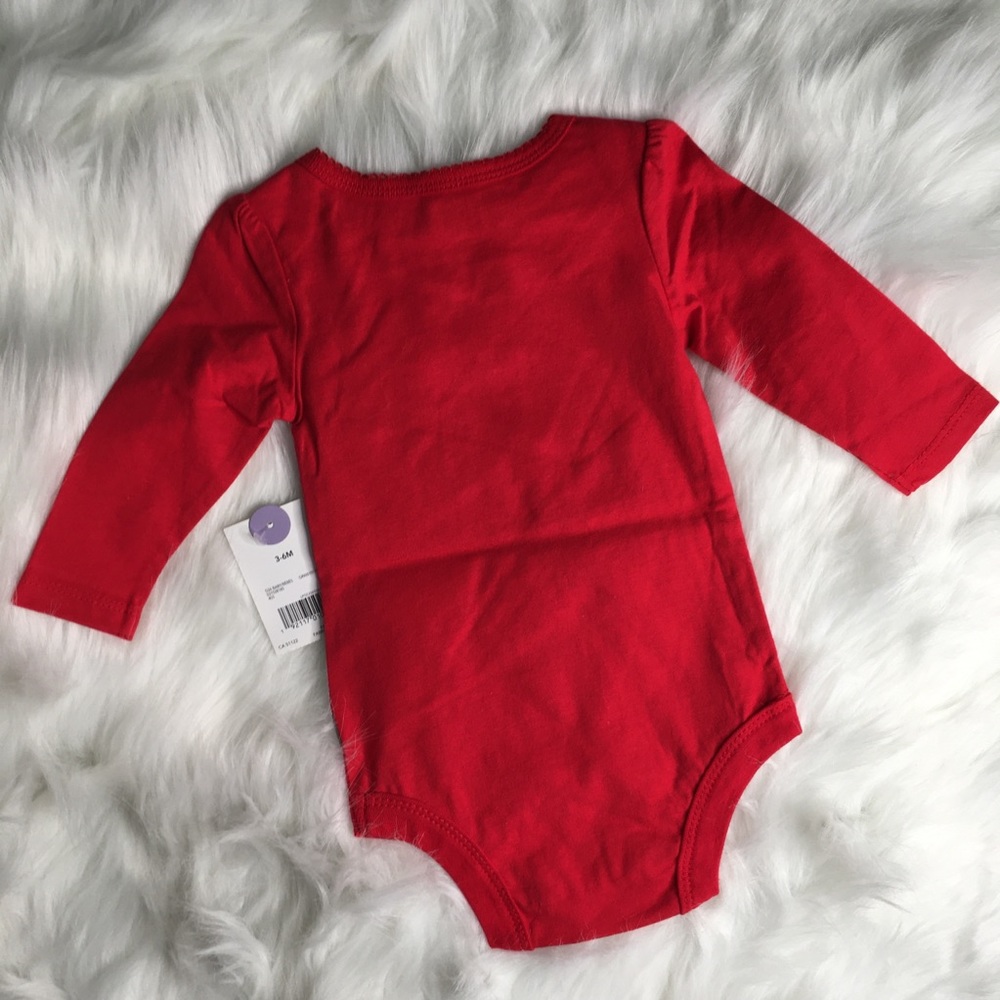 Reindeer NWT Long Sleeve Onesie - Picture 3 of 3